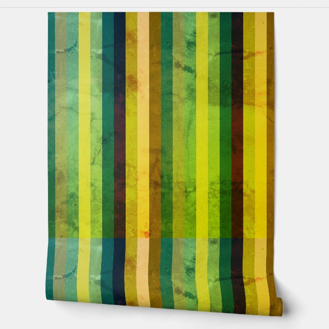 Green stripes Custom Wallpaper 2' x 4', NullValue (Unrolling)