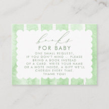 Green Stripes Cute Books For Baby Request