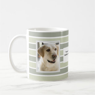 Green Stripes Deux Photo Mug