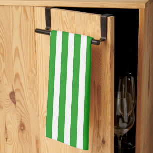 Green  Stripes Dish Towel Kitchen Towel