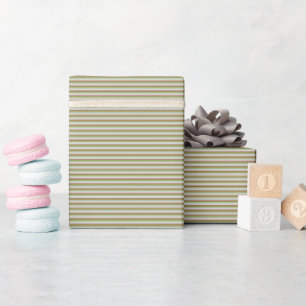  Green Stripes Elegant Modern & Cute Birthday Gift Wrapping Paper