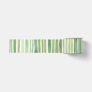 Green Stripes Grosgrain Ribbon