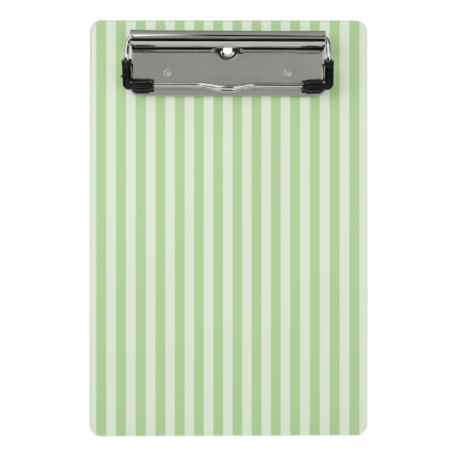 Green Stripes Mini Clipboard (Front)