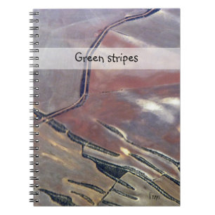 green stripes notebook
