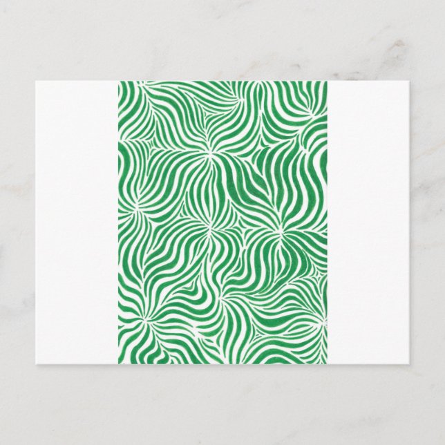 Green Stripes Postcard (Front)