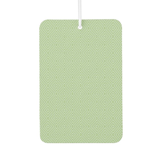 Green Stripes Squash Pattern Air Freshener (Front)