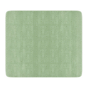 Green Stripes Squash Pattern Cutting Board