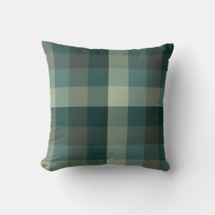 Green stripes throw pillow