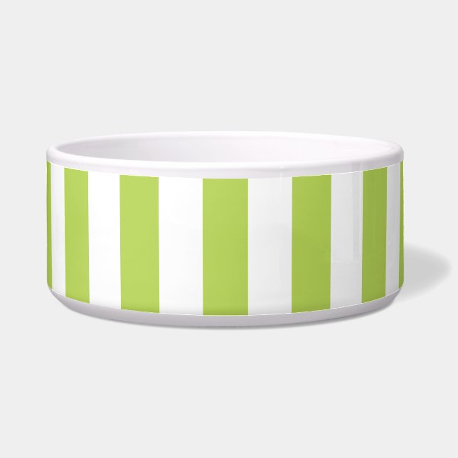 Green Stripes, White Stripes, Striped Pattern (Front)