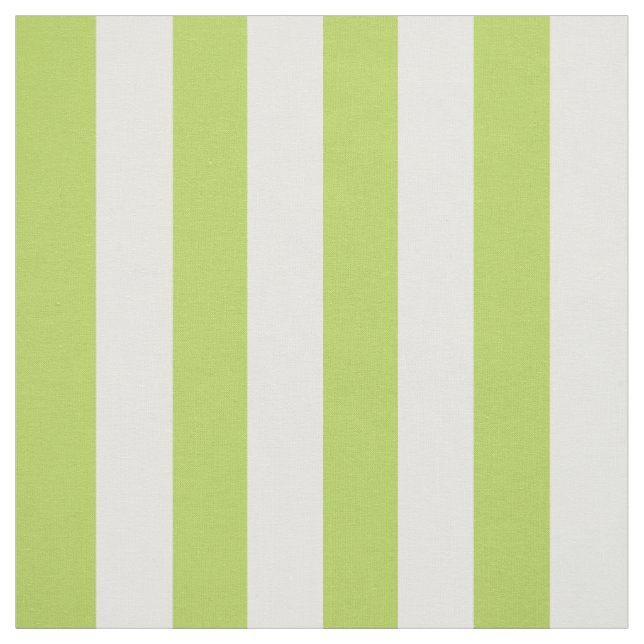 Green Stripes, White Stripes, Striped Pattern Fabric (Swatch)