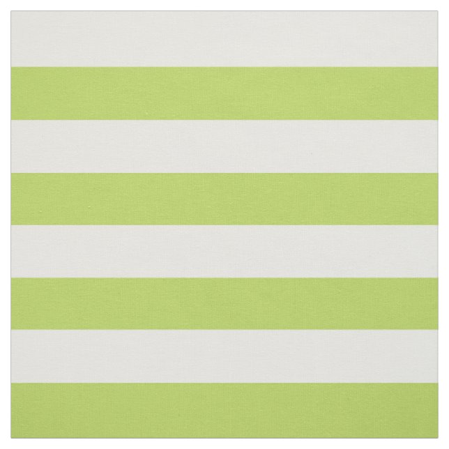 Green Stripes, White Stripes, Striped Pattern Fabric (Swatch)