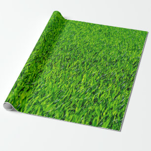 Green Summer Grass Texture Wrapping Paper