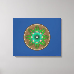 Green Sun Canvas Print
