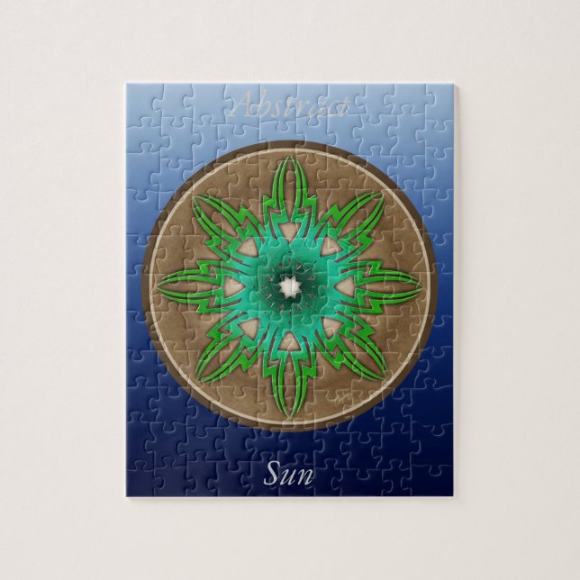 Green Sun Jigsaw Puzzle (Vertical)