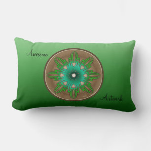 Green Sun Lumbar Pillow