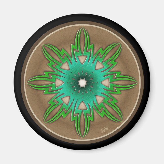 Green Sun Magnet (Front)
