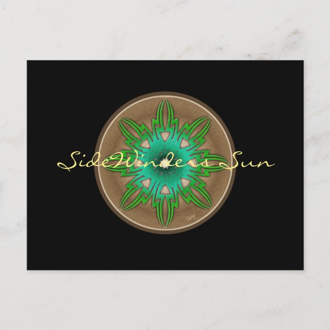 Green Sun Postcard (Front)