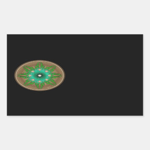 Green Sun Sticker