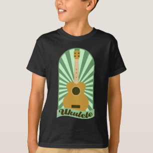 Green Sunburst Ukulele T-Shirt