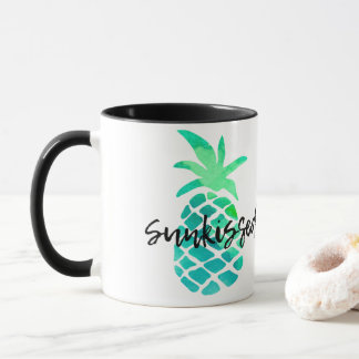 Green Sunkissed Pineapple Mug