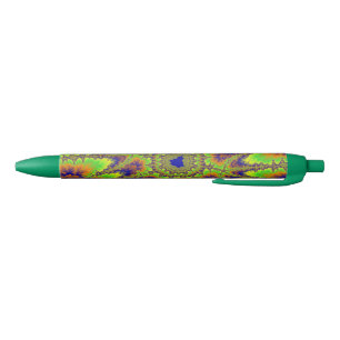 Green Sunset Core Black Ink Pen