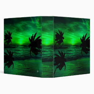 GREEN SUNSETS OCEAN SCENIC BINDER