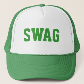green swag snapback trucker hat