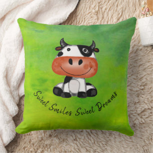 Green Sweet Smiles - Sweet Dreams Throw Pillow