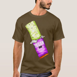 Green Sweets Vegan Bar For Vegetarian And Vegan  T-Shirt