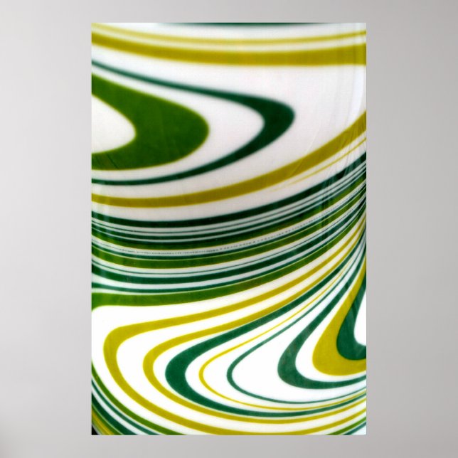 Green Swirl Canvas Print (Front)