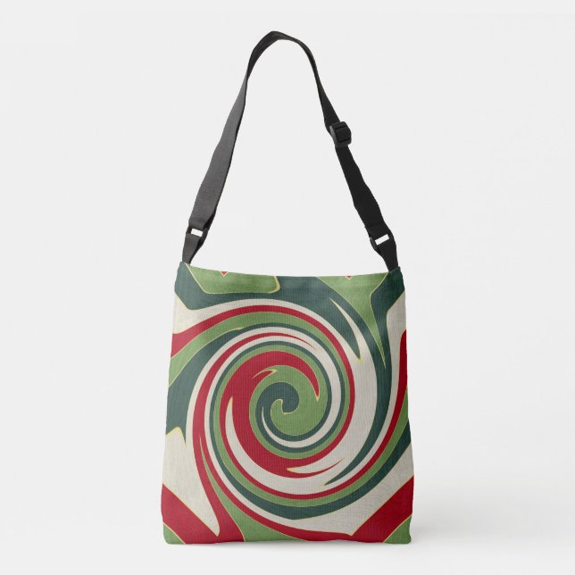 green swirl crossbody bag (Back)