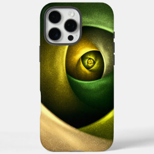 Green Swirl Floral Modern Abstract Art Pattern #23 iPhone 16 Pro Max Case