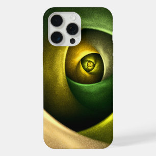 Green Swirl Floral Modern Abstract Art Pattern #23 iPhone 15 Pro Max Case