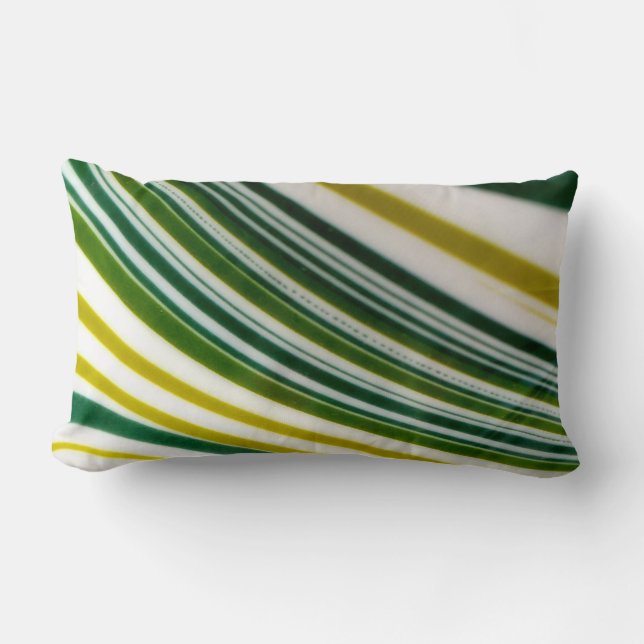 Green Swirl Throw PIllow (Front)