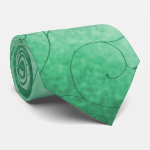 Green Swirls Tie