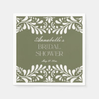 Green Talavera Tile Spanish Fiesta Bridal Shower
