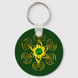 GREEN TALISMAN KEYCHAIN