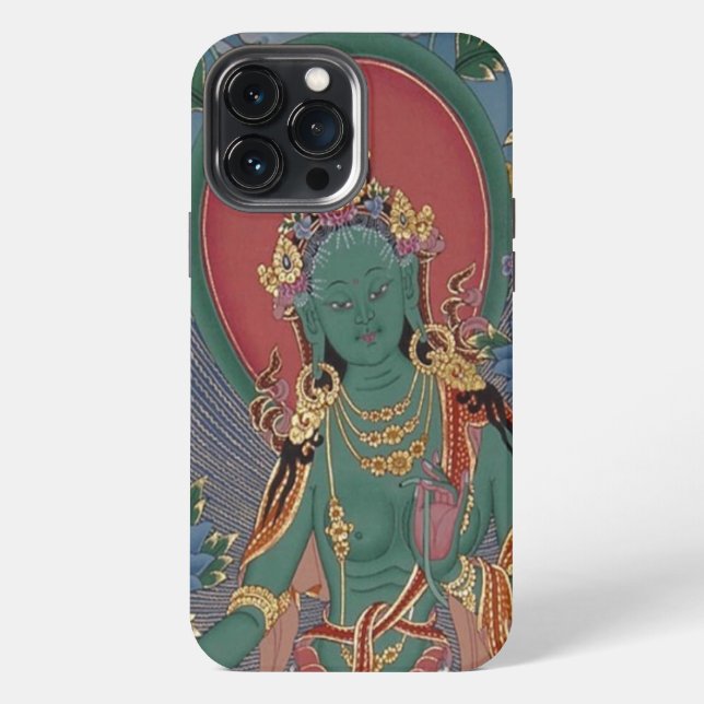 Green Tara iPhone Case (Back)