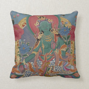 Green Tara Pillow