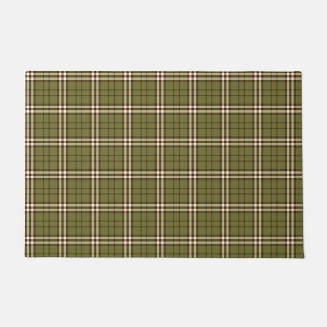 Green Tartan Doormat (Front)