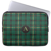 Green Tartan Monogram