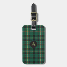 Green Tartan Monogram