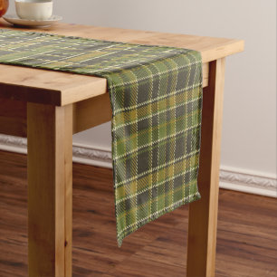 Green Tartan Plaid 14" X 72" Table Runner