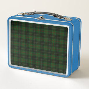 Green Tartan Plaid Scottish Pattern Metal Lunch Box