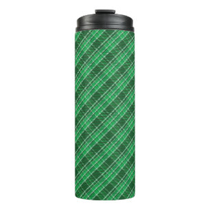 Green Tartan Swahili Plaid Pattern-82009 Thermal Tumbler