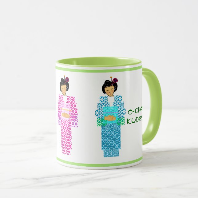 Green tea please - Ocha kudasai Mug (Front Right)