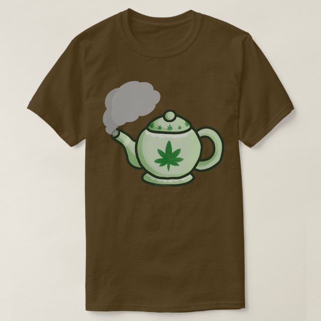 Green Tea POT No Writing T-Shirt (Design Front)