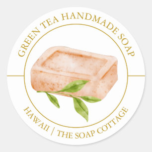 Green Tea Soap label