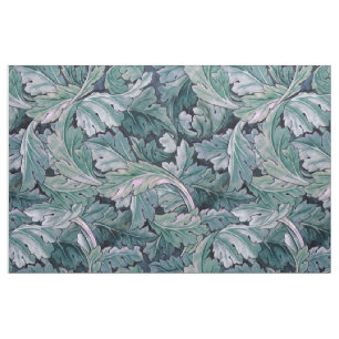 Green & Teal Morris Leaves Fabric