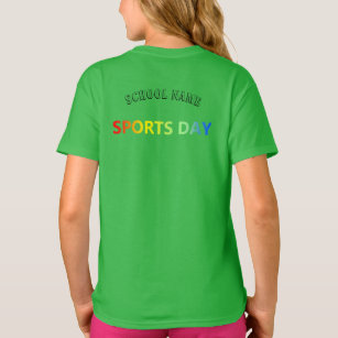 Green Team Cheer stand ,leading Squad - sport Day  T-Shirt